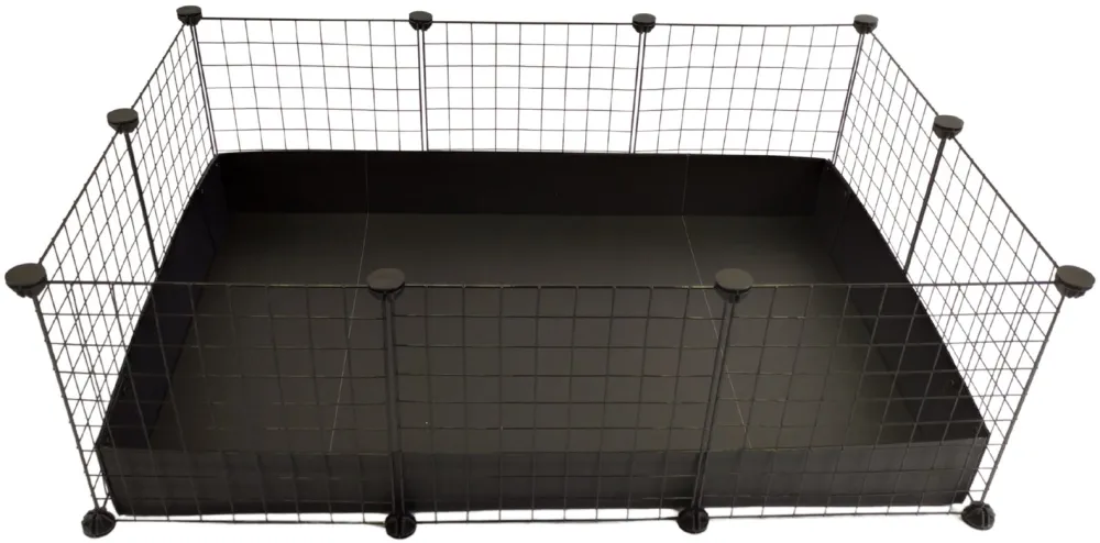 C&C Modular cage 3x2 110x75 cm guinea pig, hedgehog, black