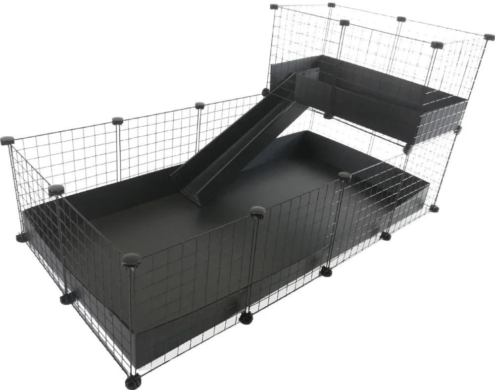 C&C modular cage one-storey 4x2 + Loft 2x1 + Black ramp