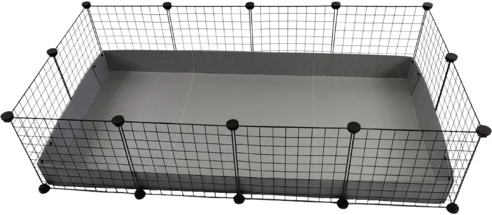 C&C Modular cage 4x2 145 x 75 cm silver