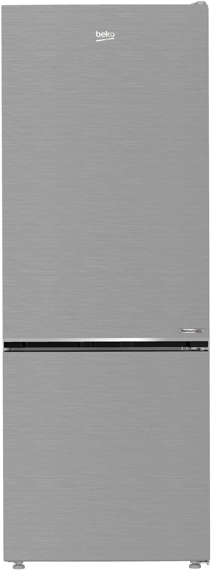 Combina frigorifica Beko B7RCNE566HXB1, 490 l, No Frost, Clasa C, Vacation Mode, Alarma usa, Iluminare LED, Metal Look