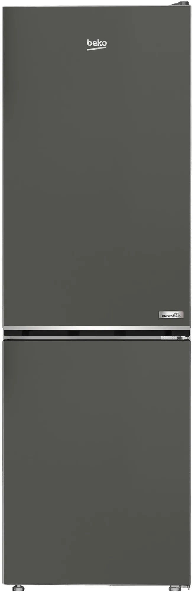 Combina frigorifica Beko B5RCNA366HG, 316 l, No frost, AeroFlow, Clasa C, HarvestFresh, Compresor ProsSmart Inverter, MaxStore, H 186.5 cm, Manhattan Gray