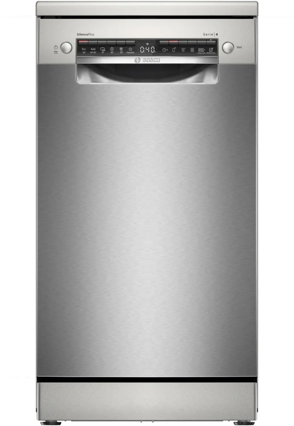 Masina de spalat vase Bosch SPS4HMI49E, 10 seturi, 6 programe, Home Connect, Tab-count, Silence Plus, ExtraDry, SilencePlus, EcoSilence Drive, Clasa E, 45 cm, Inox