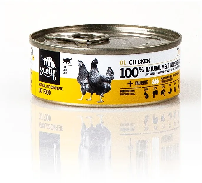 3COTY Chicken - wet cat food - 80g