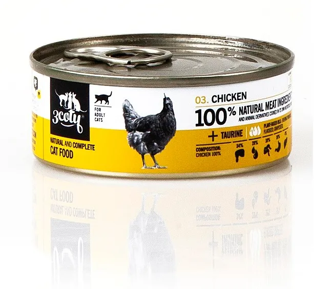 3COTY Chicken - wet cat food - 80g