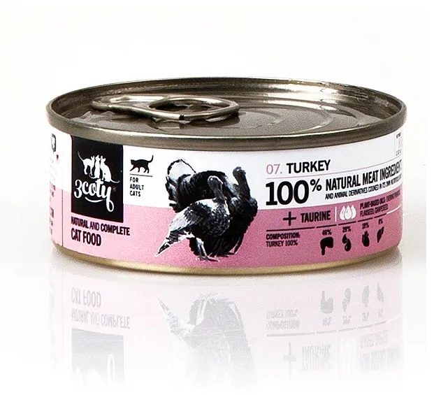 3COTY Turkey - wet cat food - 80g