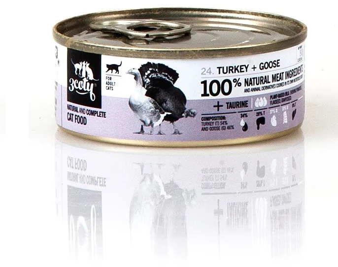 3COTY Turkey with goose - wet cat food - 80g