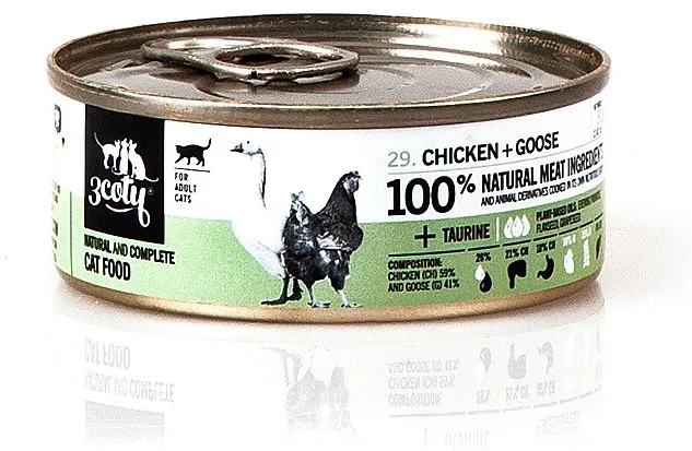 3COTY Chicken with goose - wet cat food - 80g
