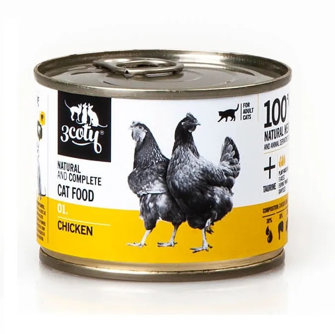 3COTY 01 Chicken - wet cat food - 180g