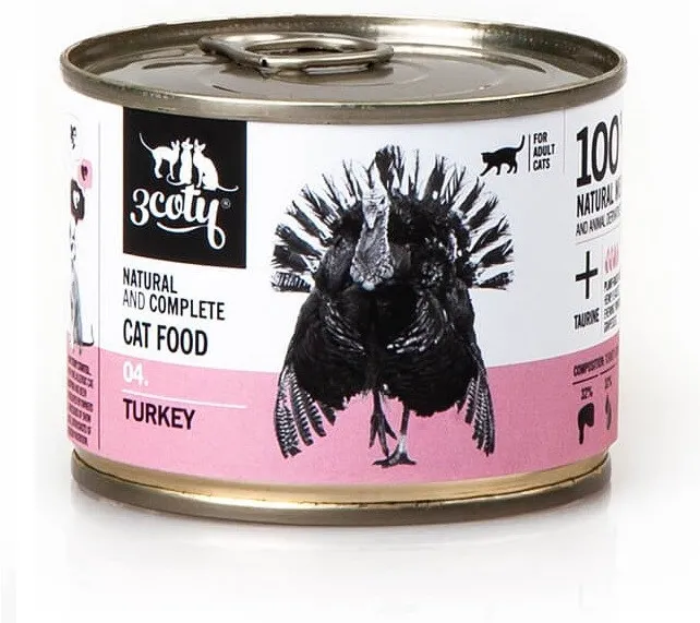 3COTY 04 Turkey - wet cat food - 180g