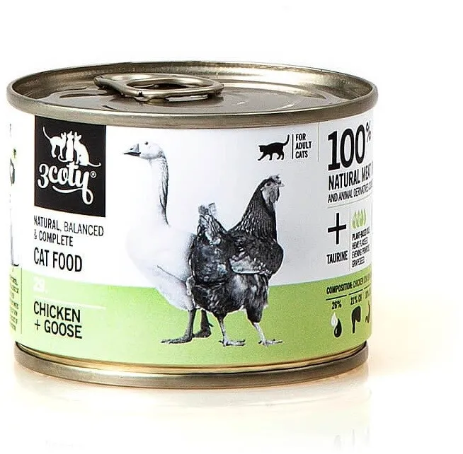 3COTY 29. Chicken and goose - wet cat food - 180g