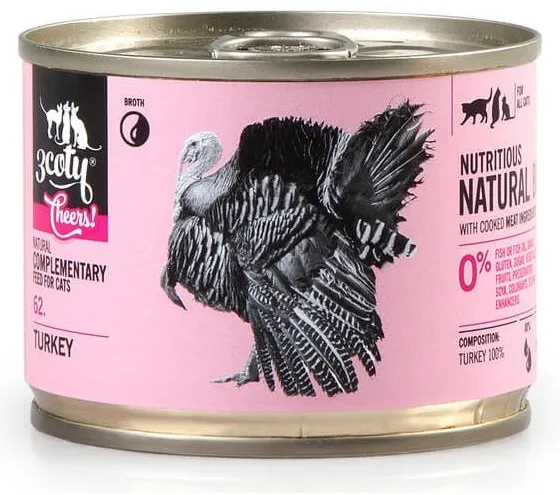 3COTY Cheers! 62. Turkey - wet cat food - 160g