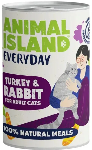 ANIMAL ISLAND Everyday Turkey and rabbit - wet cat food - 400g