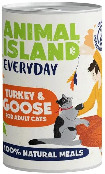 ANIMAL ISLAND Everyday Turkey and goose - wet cat food - 400g