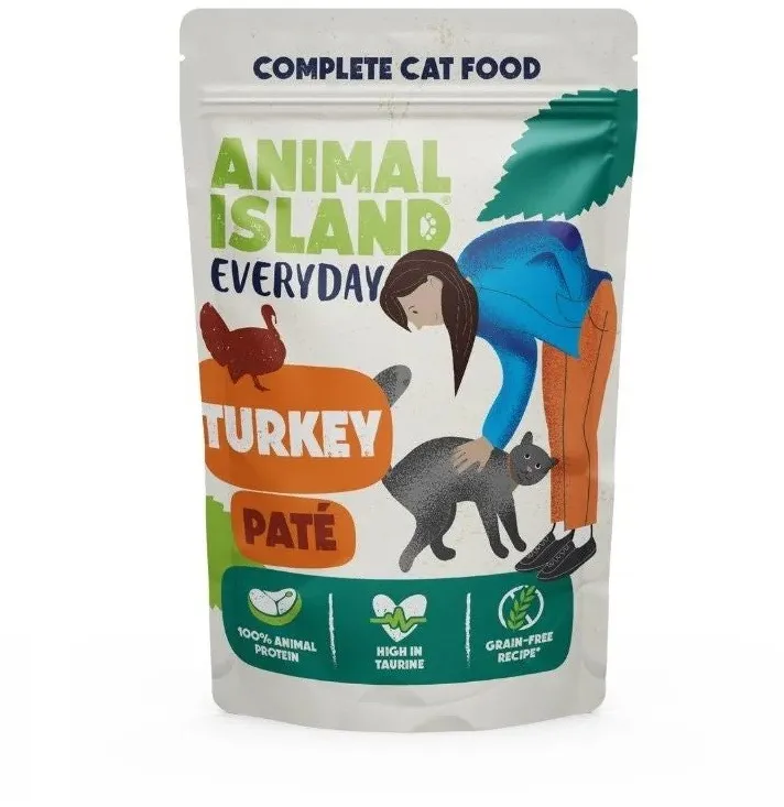 ANIMAL ISLAND Everyday Turkey pate - wet cat food - 85g