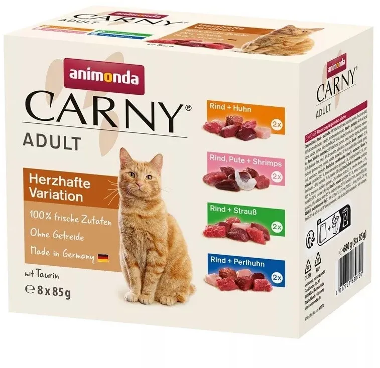 ANIMONDA Carny Adult Mix - wet cat food - 8x85g