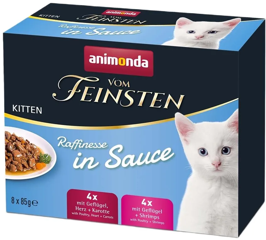 ANIMONDA Vom Feinsten Kitten Raffinesse in sauce - wet cat food - 8x85g