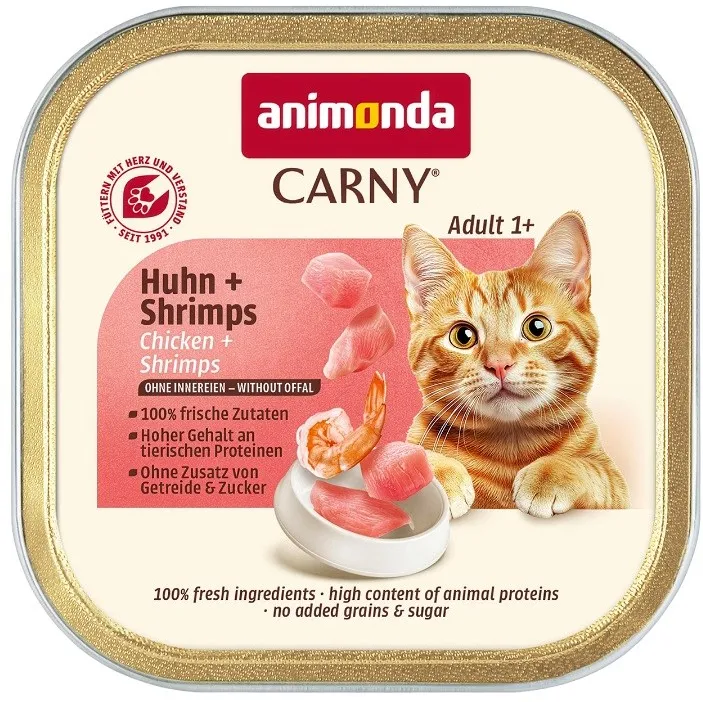 ANIMONDA Carny Adult Chicken and shrimp - wet cat food - 85g