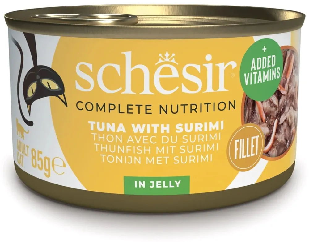SCHESIR in jelly Tuna with surimi - wet cat food - 85 g