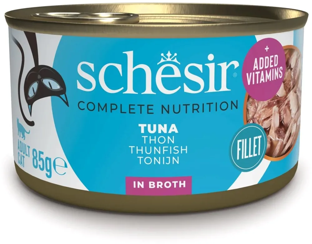 SCHESIR in broth Tuna - wet cat food - 85 g