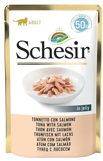SCHESIR in jelly Tuna with salmon - wet cat food - 50 g