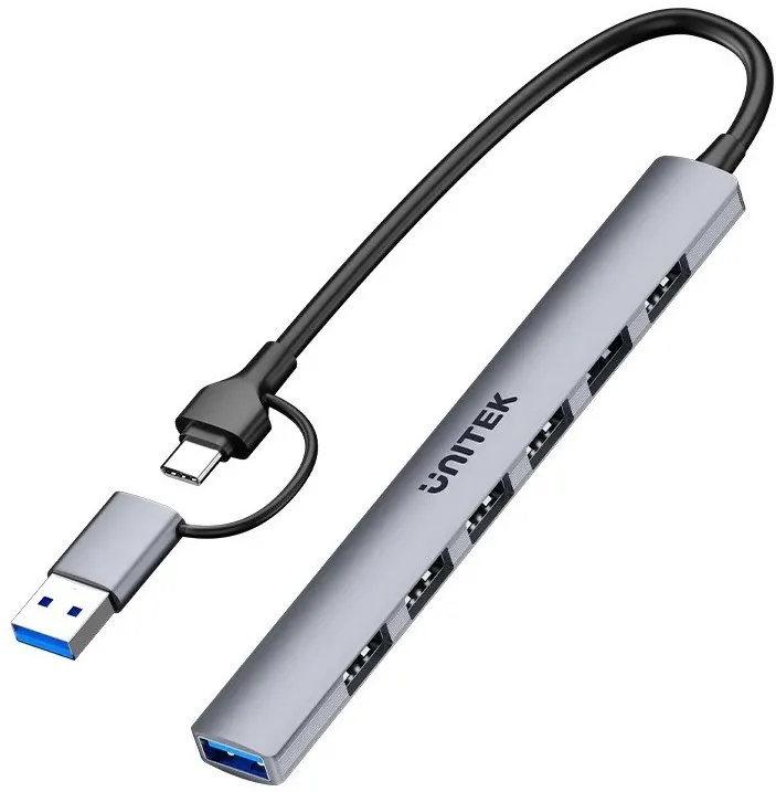 Unitek H1209AGY01 USB-A 5Gbps 7in1 USB hub
