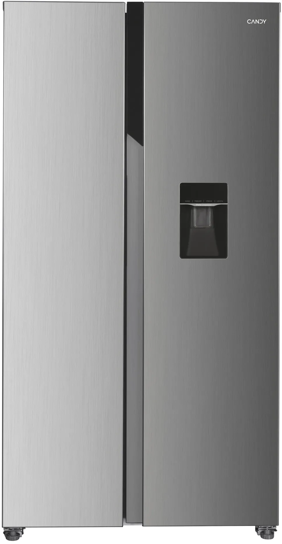 Side by side Candy CHSBSO 6174XWD, 529 litri, Clasa E, Total No frost, Dozator de apa, H 177 cm, Inox