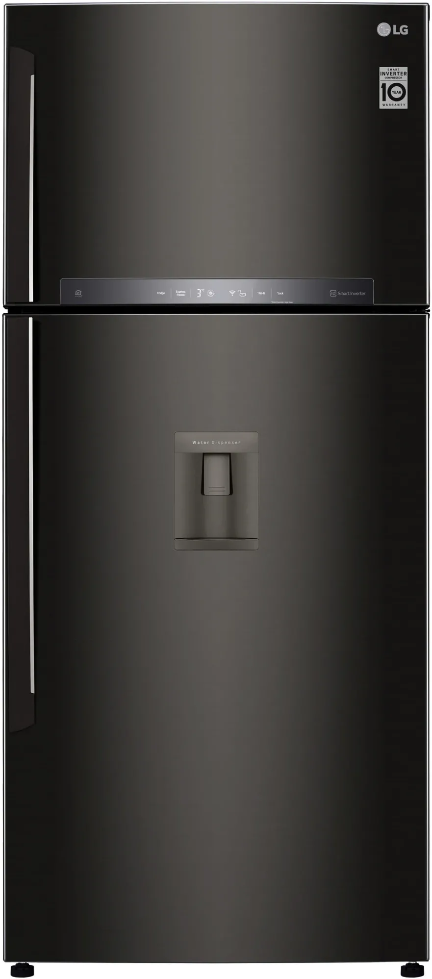 Frigider cu doua usi LG GTF744BLPED, 509 l, Total No Frost, LinearCooling, DoorCooling+, Compresor Inverter Linear, Clasa E, H 180 cm, Negru
