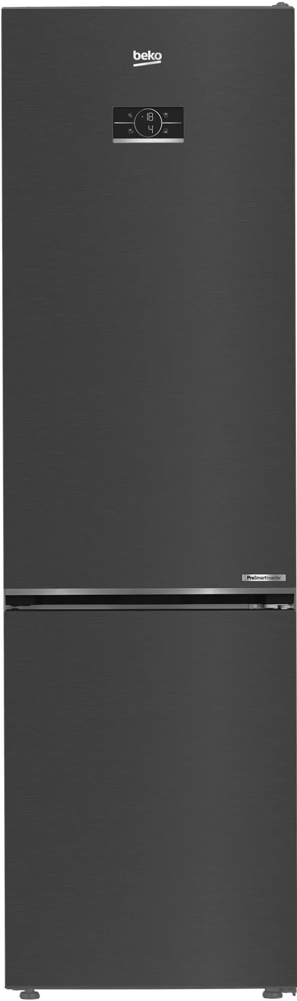 Combina frigorifica Beko B5RCNA405ZXBR, 355 l, No Frost, HarvestFresh, BioCycle, Everfresh+, AeroFlow, Clasa D, H 203.5 cm, Dark Inox