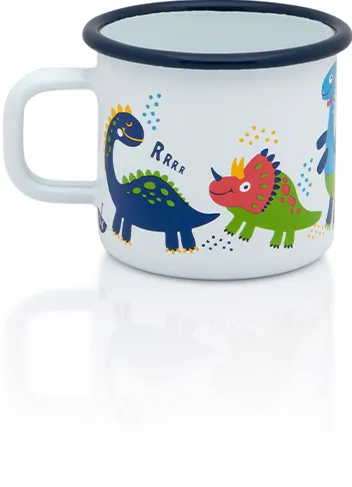 Cana 0.37l Dino Metalac email/8cm/0.37l