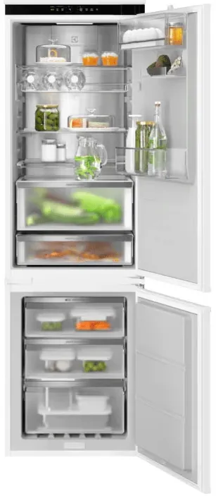 Combina frigorifica incorporabila Electrolux ENV9MC18S, 227 l, Frost Free - No Frost, Multiflow, Usa reversibila, Control electonic, Clasa C, H 178 cm