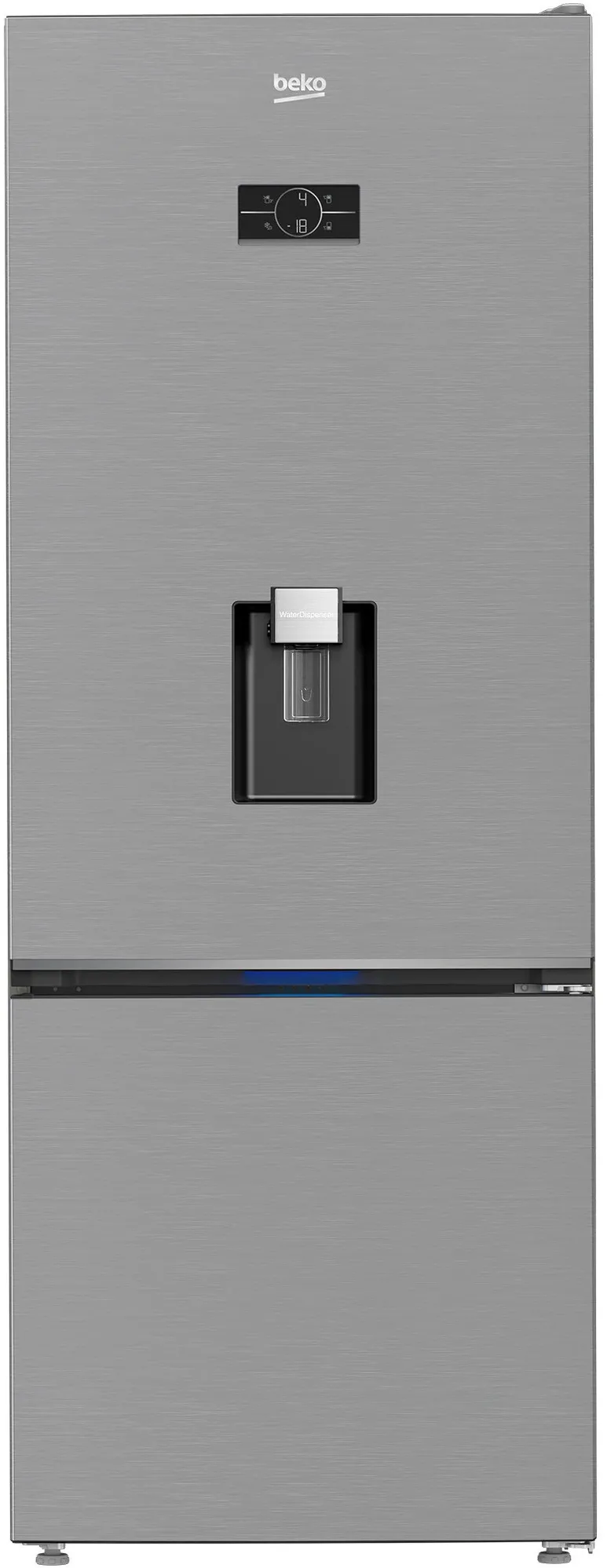 Combina frigorifica Beko B3RCNE534HDXB, 475 l, H 187 cm, No Frost, Clasa E, HarvestFresh,, Iluminare LED, Inox Look
