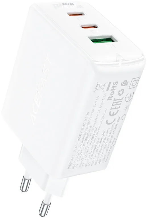 Incarcator telefon Acefast A41 65W alb