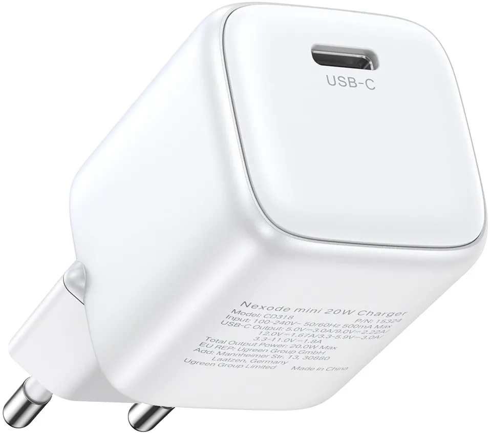 Incarcator telefon UGREEN Nexode mini CD318 15324 20W alb