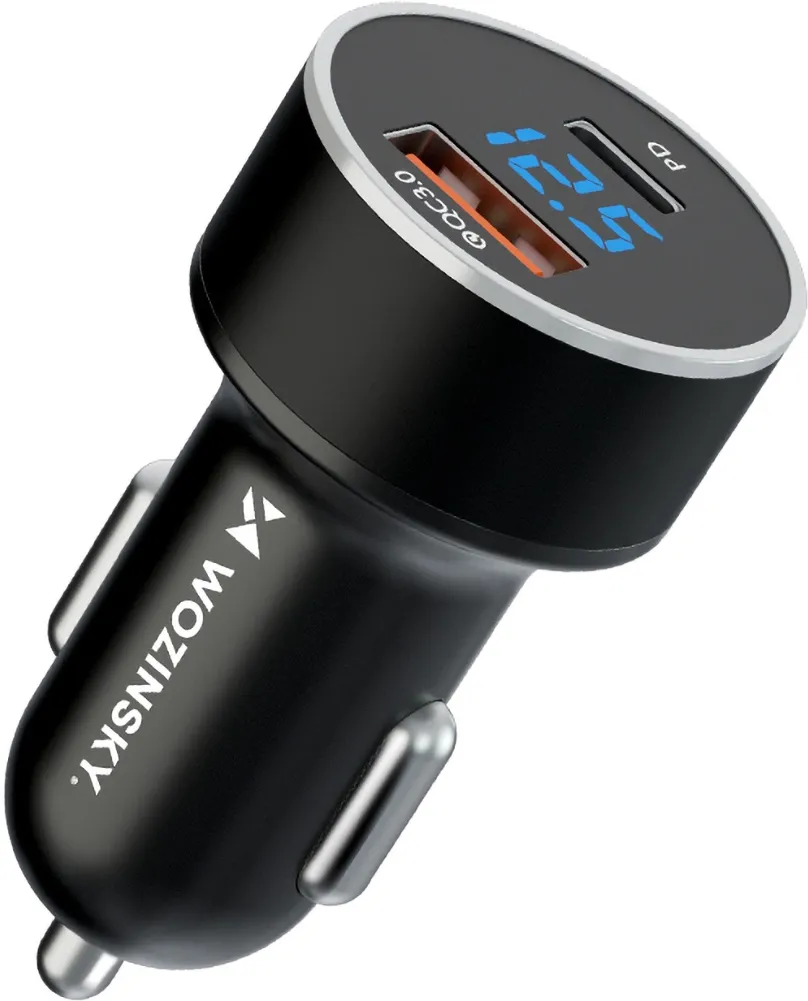 Incarcator auto Wozinsky WDCCAC USB-C USB-A 36W negru