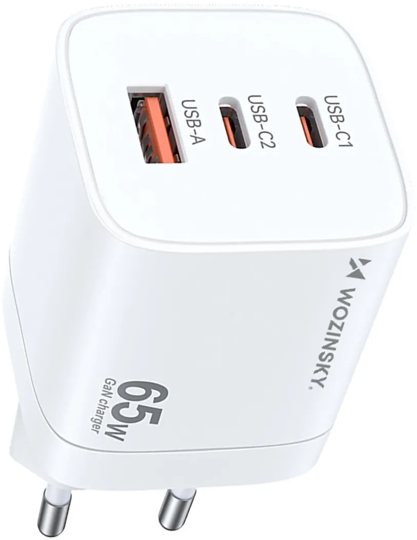 Incarcator de perete Wozinsky CGWCW 65W GaN alb
