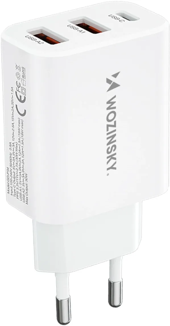 Incarcator de perete Wozinsky CWCUCW 30W alb