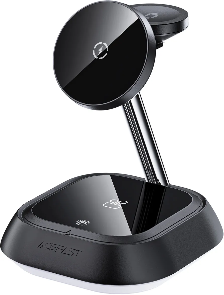 Statie incarcare wireless Acefast 3in1 E16 15W negru