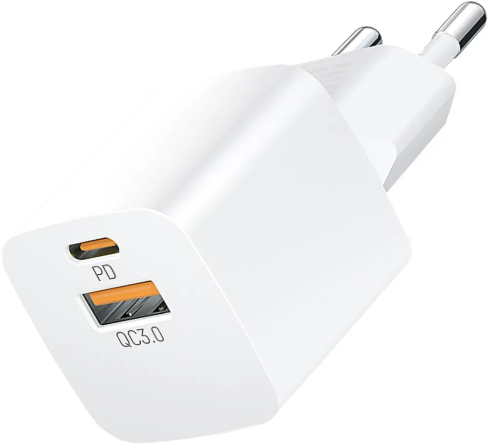 Incarcator telefon Wozinsky CMWCW 20W USB-C USB-A alb