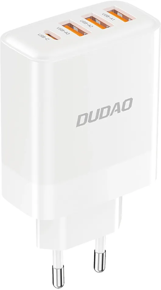 Incarcator de priza Dudao A5HEU 3x USB-A 1x USB-C PD 20W alb