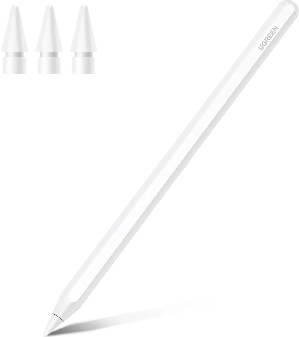 Ugreen LP653 stylus with wireless charging for iPad tablets - white