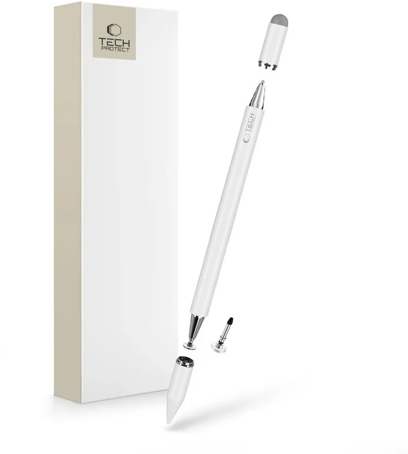 Tech-Protect USP200 3-TIP Stylus Passive Pen - White