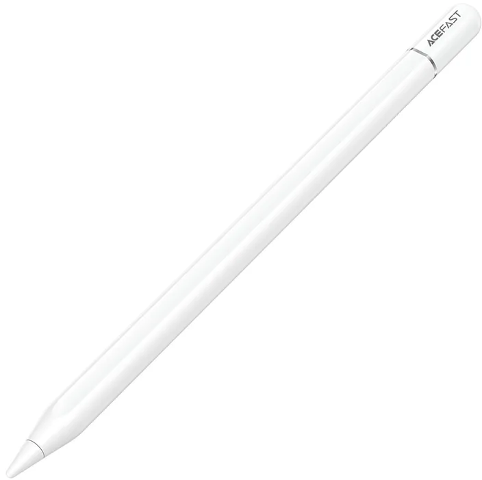 Acefast V3 Capacitive Stylus for iPad with Wireless Charging and 2 Interchangeable Tips - White