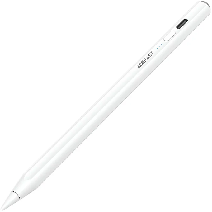 Acefast V2 Capacitive Stylus for iPad with 2 Interchangeable Tips - White