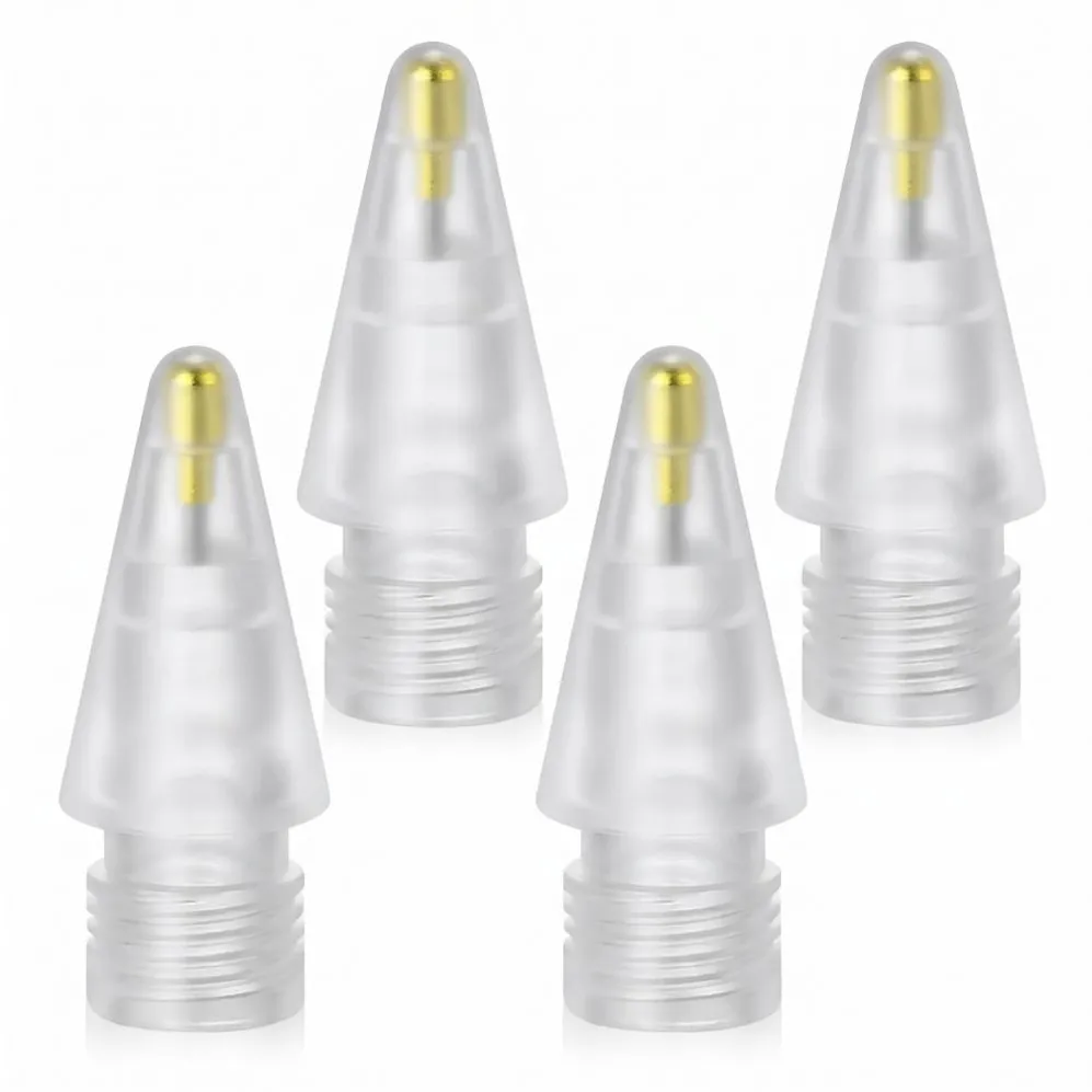 Tech-Protect Stylus Tips 4-Pack Replacement Tips for Apple Pencil - Clear