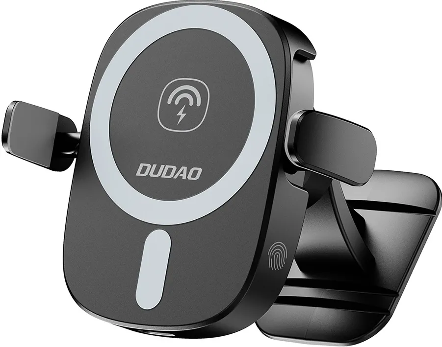 Dudao FW11 Car Phone Holder with 15W Inductive Charger for Air Vent/Cockpit - Black