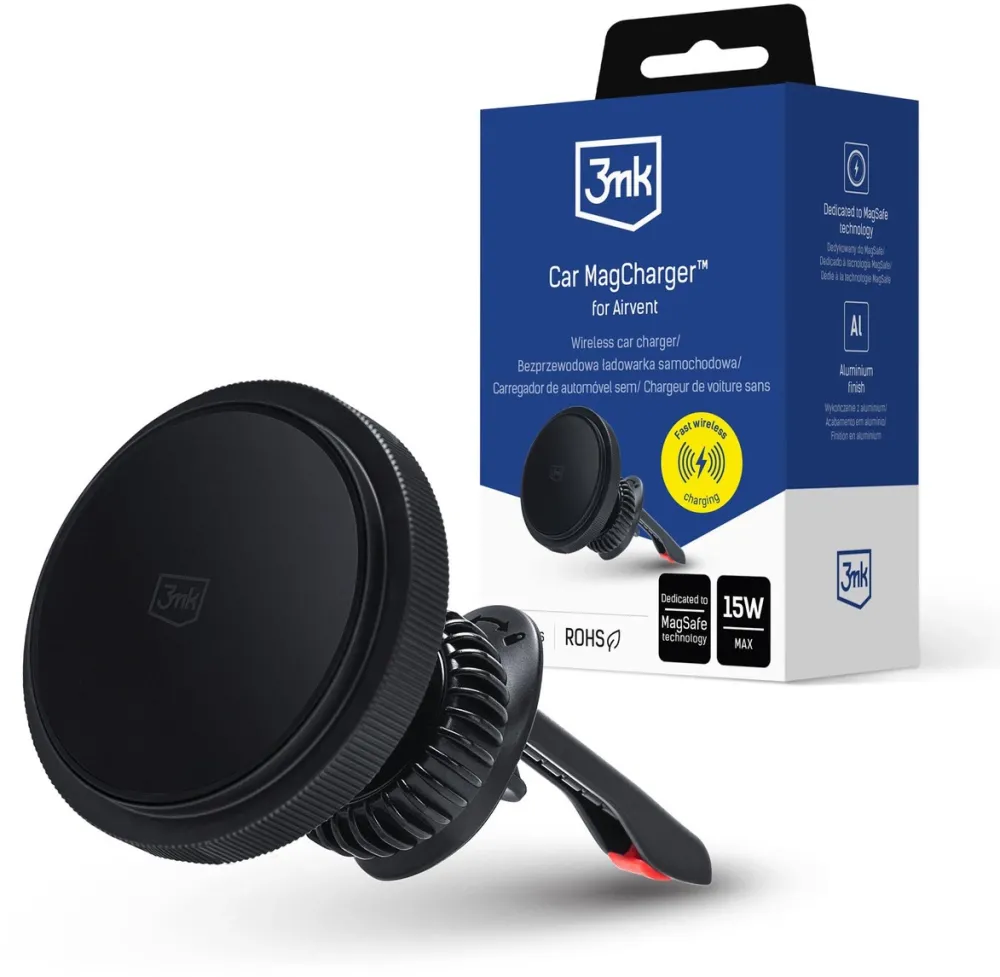 3mk Car MagCharger Car Holder for Air Vent - Black