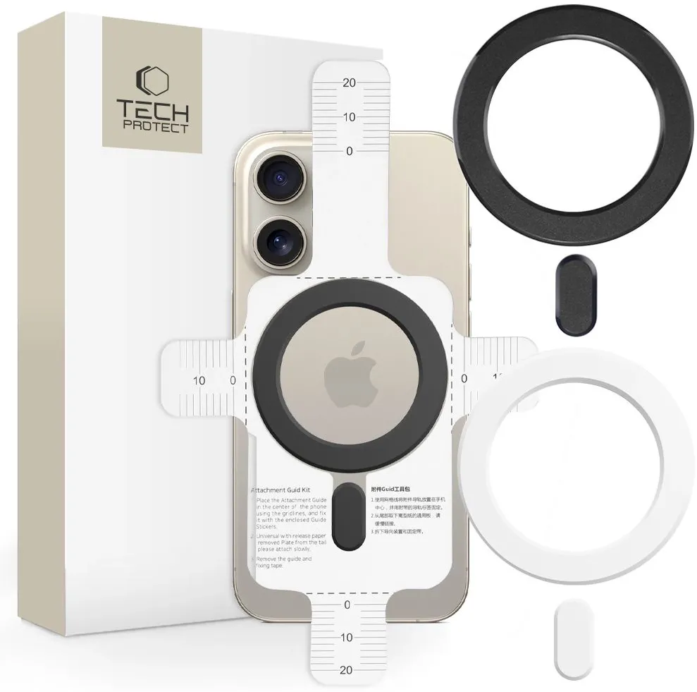 Ring Tech-Protect MMP-100 with MagSafe (2 pcs.) - white - black