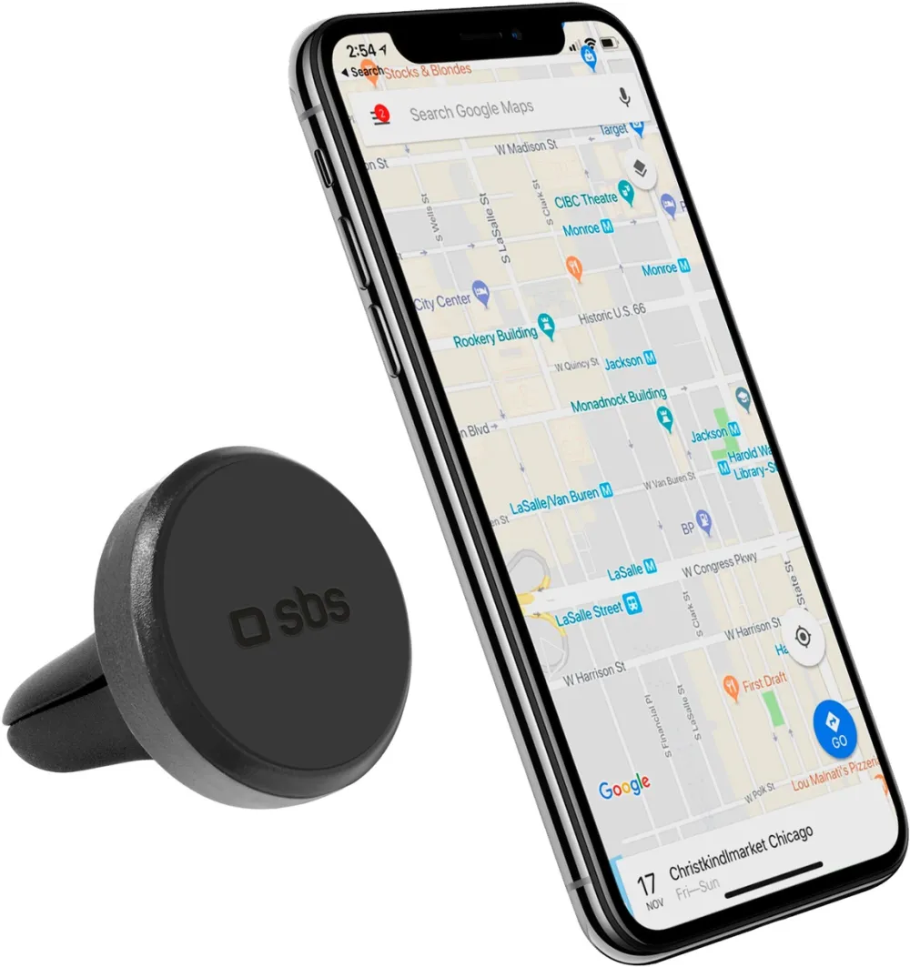 SBS TESUPPEASYMAGK smartphone holder magnetic, for air vent - black