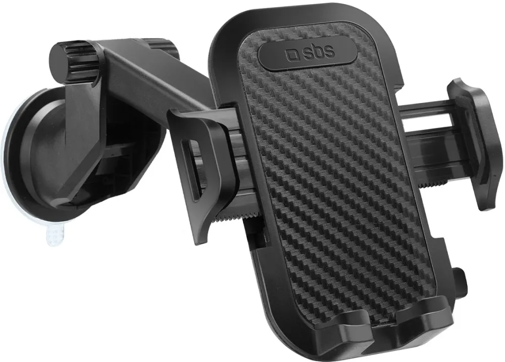 SBS TEHWSUPWIND smartphone holder telescopic with suction cup - black