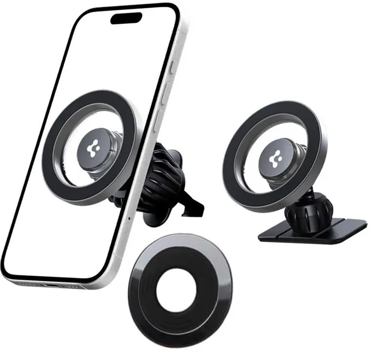 Spigen MFT13 MagSafe Car Holder for Cockpit or Air Vent - Silver
